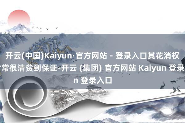 开云(中国)Kaiyun·官方网站 - 登录入口其花消权益时