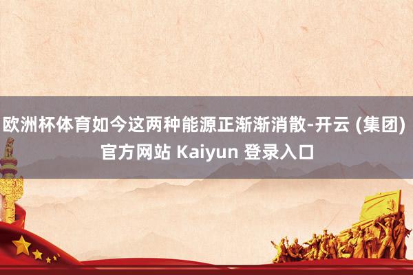 欧洲杯体育如今这两种能源正渐渐消散-开云 (集团) 官方网站