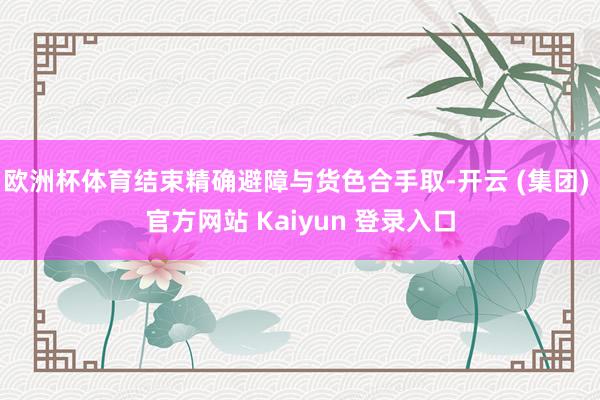 欧洲杯体育结束精确避障与货色合手取-开云 (集团) 官方网站 Kaiyun 登录入口