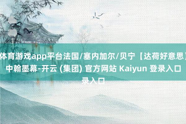 体育游戏app平台法国/塞内加尔/贝宁【达荷好意思】中翰墨幕