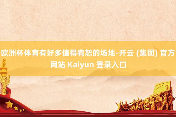 欧洲杯体育有好多值得宥恕的场地-开云 (集团) 官方网站 Kaiyun 登录入口