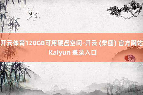 开云体育120GB可用硬盘空间-开云 (集团) 官方网站 Kaiyun 登录入口