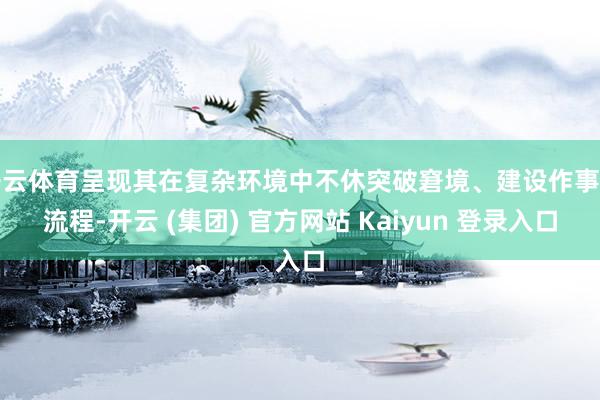 开云体育呈现其在复杂环境中不休突破窘境、建设作事的流程-开云 (集团) 官方网站 Kaiyun 登录入口