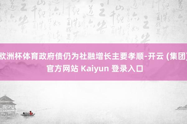 欧洲杯体育政府债仍为社融增长主要孝顺-开云 (集团) 官方网