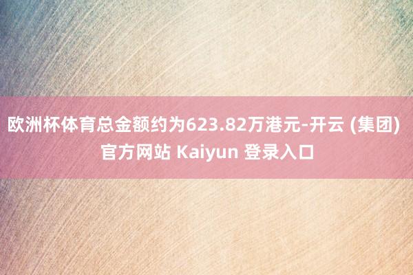 欧洲杯体育总金额约为623.82万港元-开云 (集团) 官方